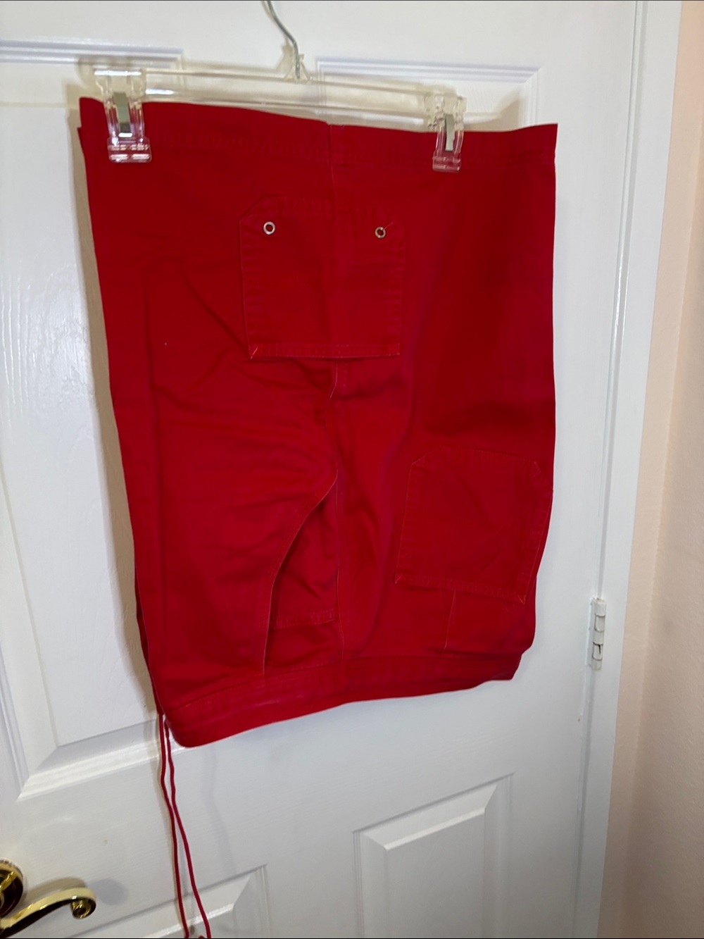 Avenue Bright Red Cotton Skirt